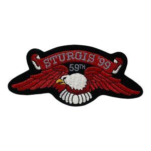 Vintage 1999 Sturgis Rally 59th Annual Official Eagle Wing Embroidered Patch